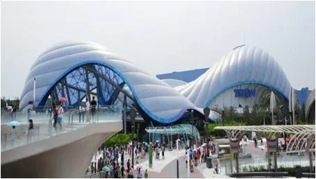 上海迪士尼乐园气膜结构天幕